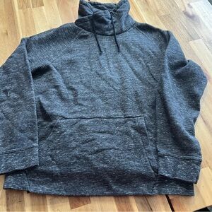 H&M Charcoal Funnel Neck Pullover Sweatshirt | Size L